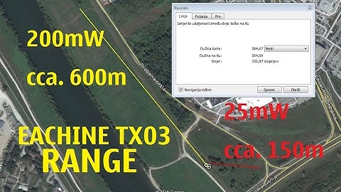 Eachine TX03 RANGE TEST 0/25/50/200mW Switchable AIO 72CH 600TVL 1/3 CMOS Camera - Banggood
