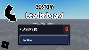 How to make Custom Leaderboard | ROBLOX STUDIO