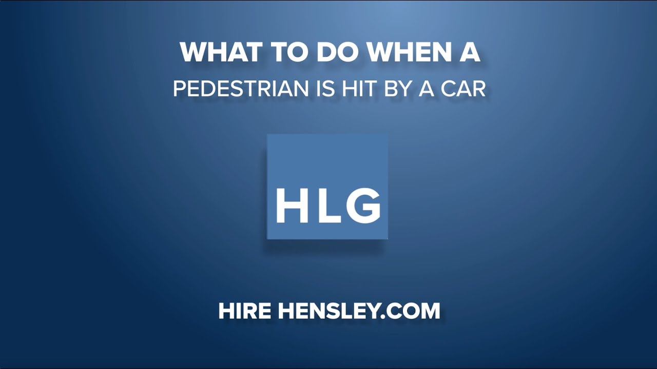 What To Do When a Pedestrian is Hit By a Car - YouTube