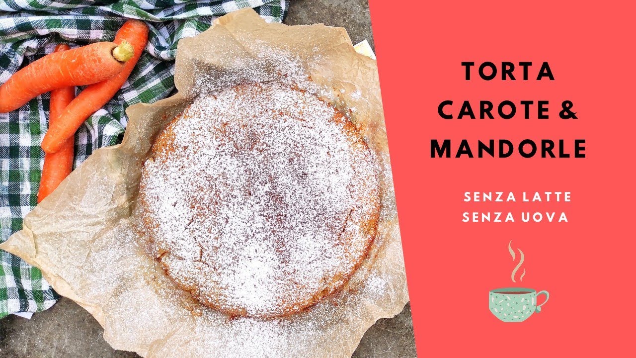 TORTA CAROTE & MANDORLE_Pronta in 10 minuti, senza uova e senza latte | Cibo_in_Valigia