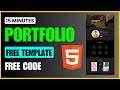 Create Responsive Portfolio Website in 15 Minutes | HTML, CSS &amp; Bootstrap | Free Template 2025