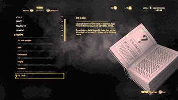 The Witcher 3: Wild Hunt - Glossary Tutorial Text:  Combat: Buffs, Counterattack,  Gas Clouds, Dodge