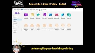 📘 Tutorial SQL Accounting: Cara Papar (Preview) Senarai Cek Bertarikh Akan Datang Pembekal