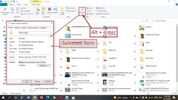 Open the Properties dialog box for the selected item