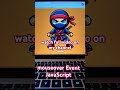 Learn mouseover Event in JavaScript #coding #javascripttutorial #webdevelopment