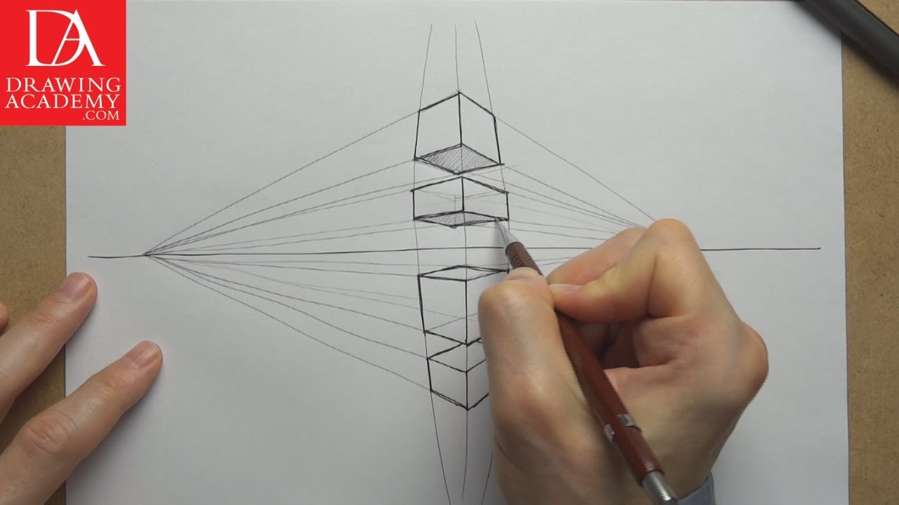 Perspective in Drawing presented by Drawing Academy .com 3-3 - YouTube