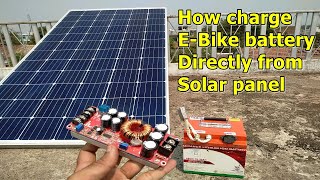 How To Charge EBike Battery From Solar Panel