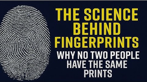 The Science Behind Fingerprints | Why No Two People Have the Same Prints