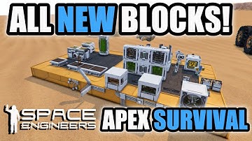 ALL NEW BLOCKS IN APEX SURVIVAL UPDATE: SPACE ENGINEERS 2025