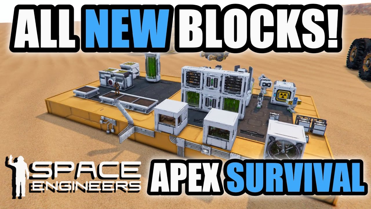 ALL NEW BLOCKS IN APEX SURVIVAL UPDATE: SPACE ENGINEERS 2025 - YouTube