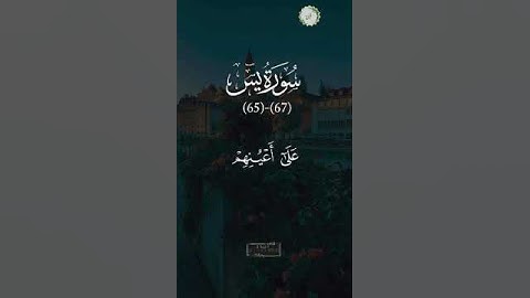 "اليوم نختم على افواههم وتكلمنا أيديهم…" سورة يٰس لشيخ ياسر الدوسري #سورة_يس #ياسر_الدوسري #الشيخ