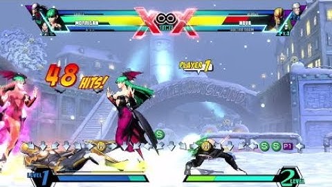 UMVC3 Morrigan combos with X-23 and Dante