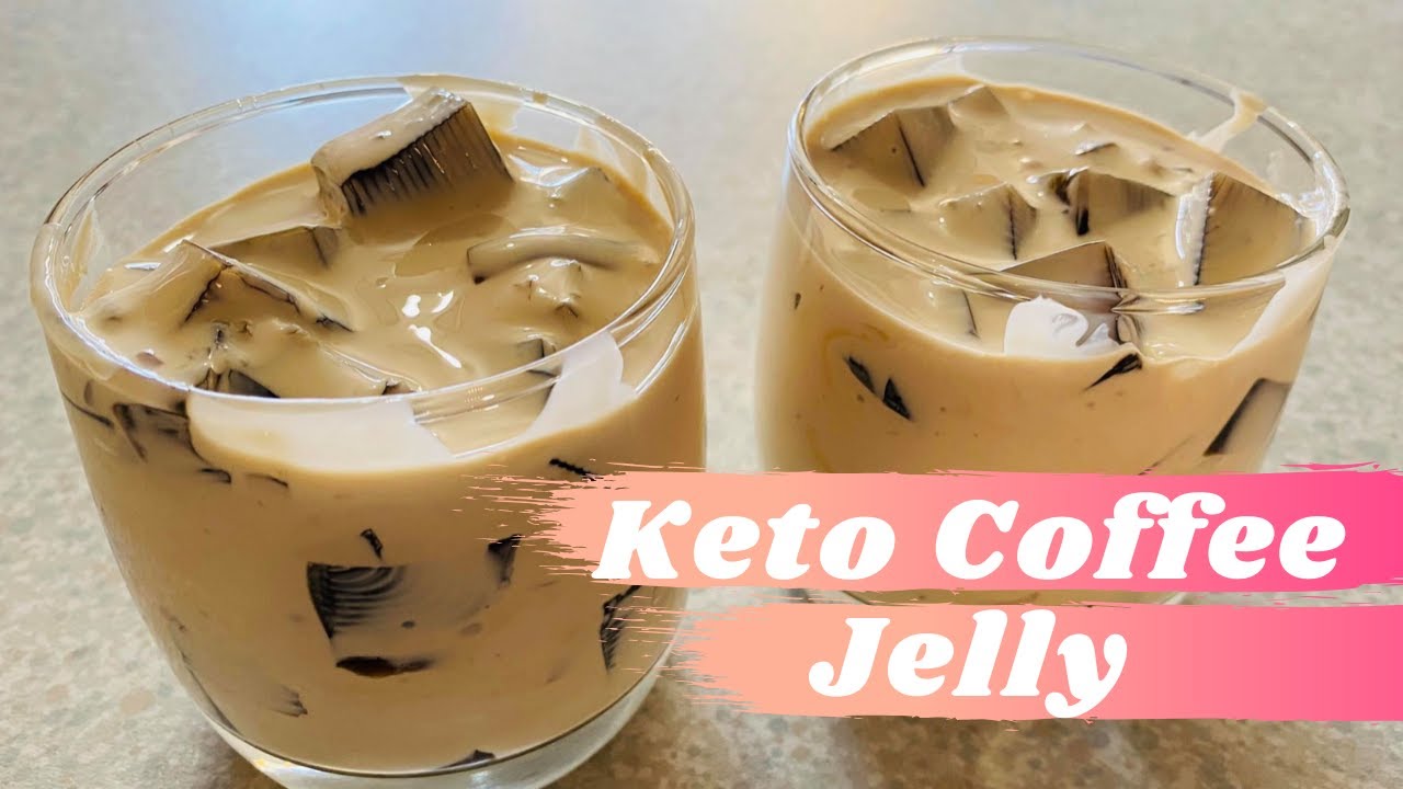 EASY LOW CARB SUGAR FREE COFFEE JELLY/ KETO COFFEE JELLY