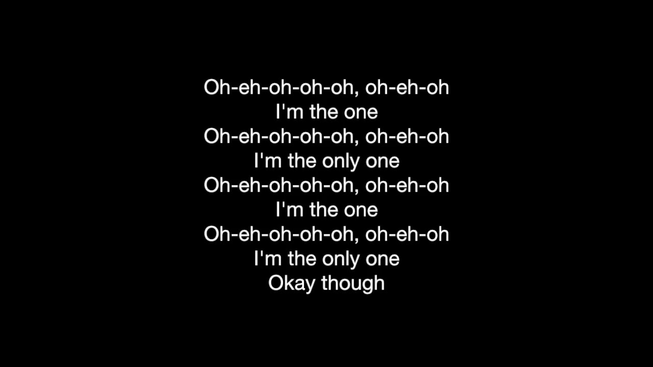 Dj Khaled I'm the One Lyrics - YouTube