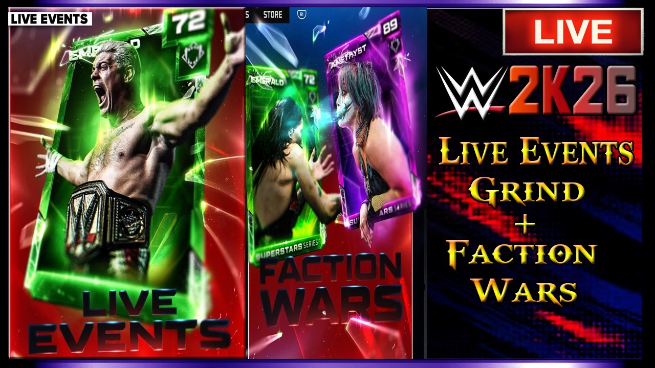 WWE 2K26: Live Events and some Faction Wars