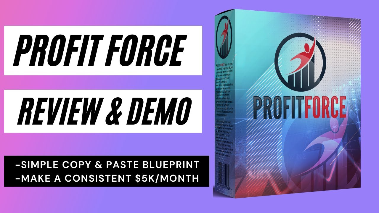 Profit Force Review and Demo😷😷😷