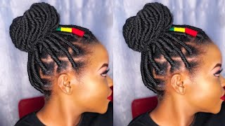 Jinsi ya kusuka COBOCO style |Ghana hairstyle |Brazilian wool