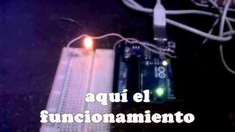 Arduino parpadeo de un LED en protoboard