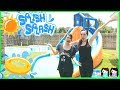 Giant Inflatable Slide for Kids at our Summer Party with Princess ToysReview