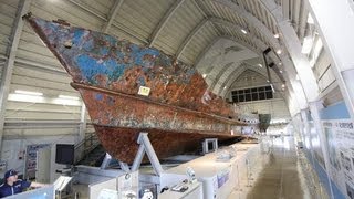 海上保安庁、工作船展示館＝北朝鮮工作船事件の映像、数々の証拠品展示