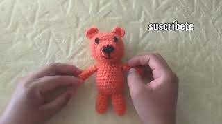 como hacer osito amigurumi con poco estambre