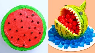 DIY Watermelon Cake Decorating Ideas 🍉 So Tasty Watermelon Cake Designs screenshot 2