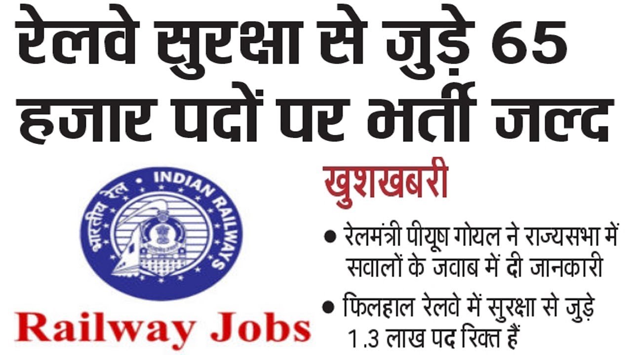 Railway Jobs 2018 Upcoming 65000 RRB Recruitment For 10th 12th Pass at www.indianrailways.gov.in