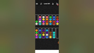 ball sort color water puzzle level:291