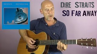 Video thumbnail of "Dire Straits - So far away - Guitar lesson by Joe Murphy"