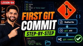 Your First Git Commit | Git Add and Git Commit Explained Simply (Beginner Tutorial)