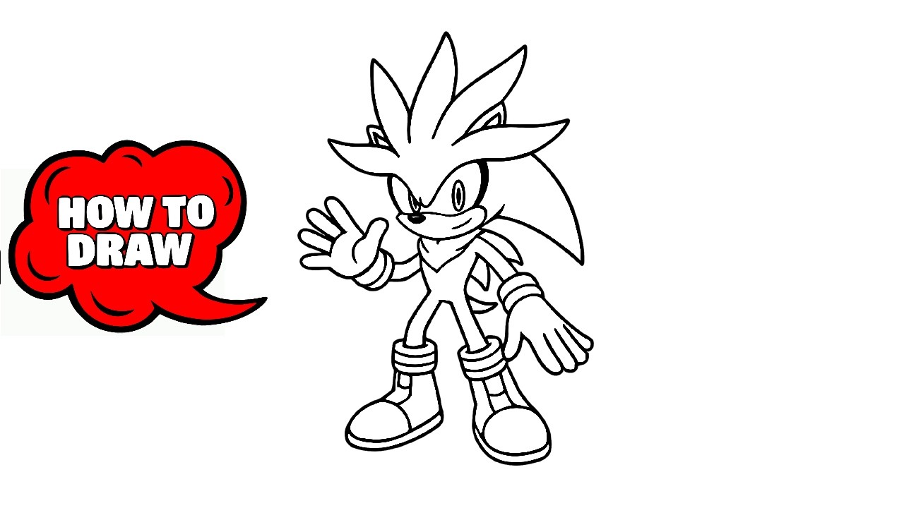 How to Draw Silver the Hedgehog | Easy Step-by-Step Drawing Tutorial