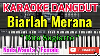 Biarlah Merana Karaoke - Karaoke Biarlah Merana Nada Wanita / Female - Rita Sugiarto