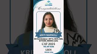 CAT Success Story| LRDI 99+ Percentile| Average Student #cat2026prep #cat2025 #99percentile #cat2iim