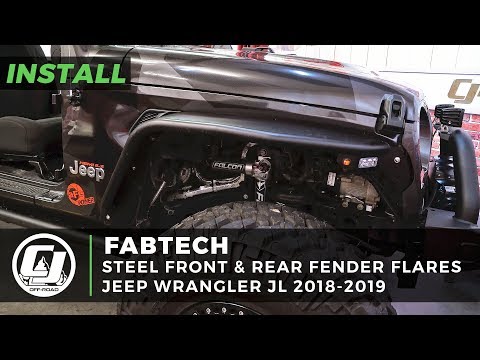 2018-2019-jeep-jl-wrangler-install:-fabtech-steel-front-and-rear-fender-flares