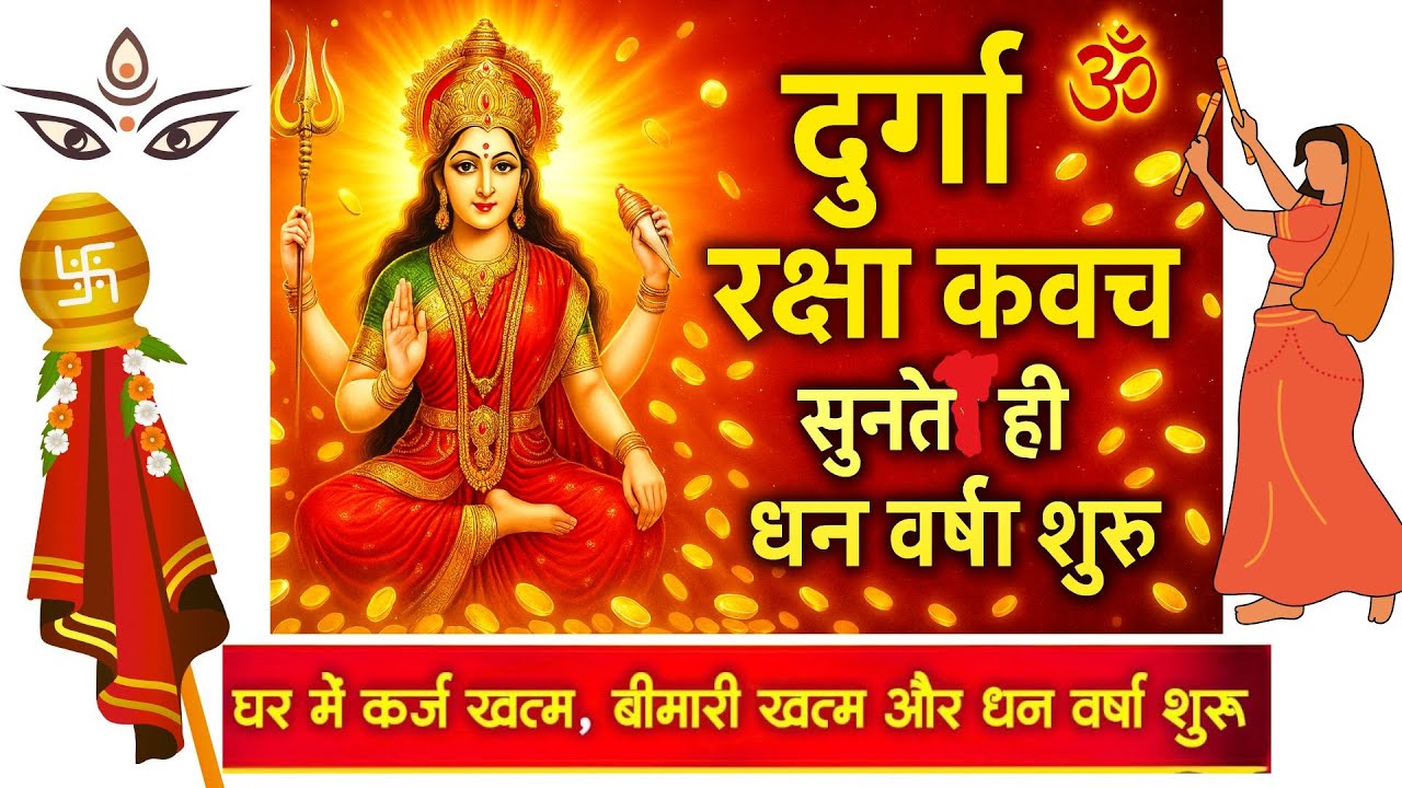 दुर्गा रक्षा कवच- सुनते ही धन वर्षा शुरू 💰I Durga Raksha Kavach #durga ...