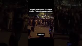 Student Sad Moment in protest #news #shorts #parliament #cjp #cocroach #neet #dharmendrapradhan