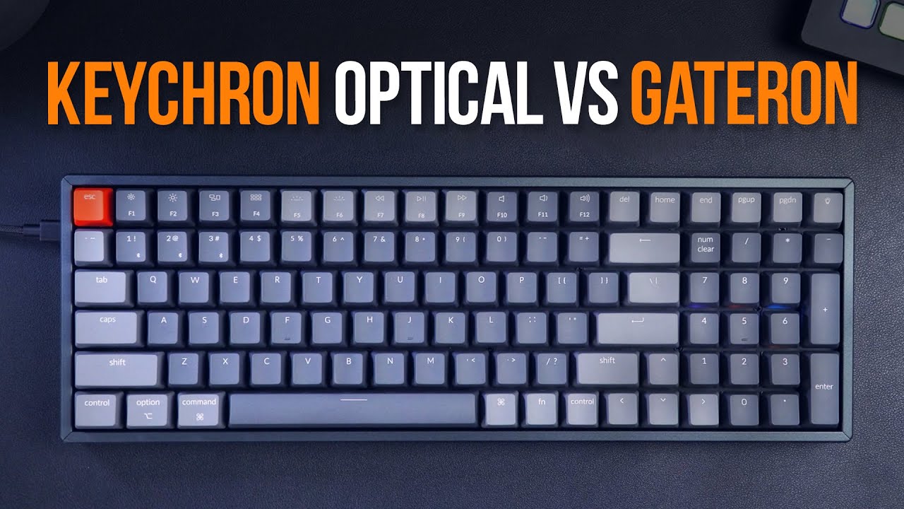 Keychron Optical vs Gateron Switches  Sound Test Comparison
