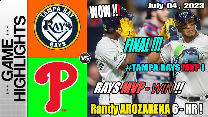 Phillies vs Tampa Bay Rays [FULL GAME] July 04, 2023 TODAY