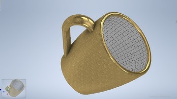 DRAWING / MODELING A MUG using AutoCAD Inventor, Mug Design with Auto Desk (CAD161S UNISA)