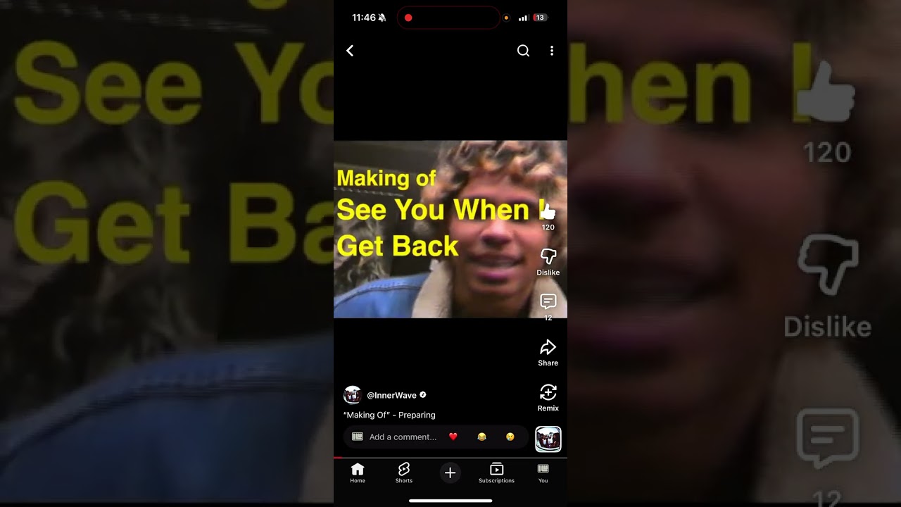 What would be cool if @InnerWave added this to See You When I Get Back