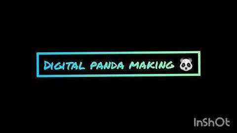 How To Make Digital Panda | Tutorial For Beginners On Adobe Illustrator.