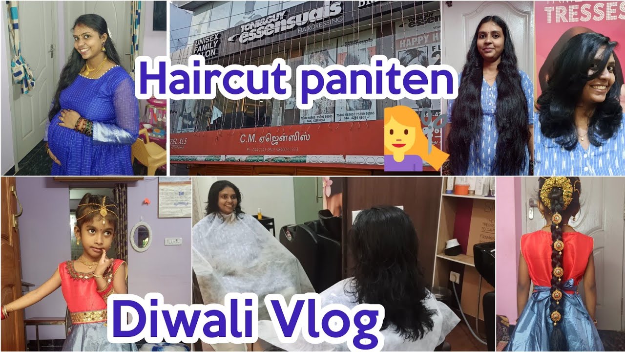 Haircut paniten Diwali Vlog Yummy noodles recipe 🍝 Routine