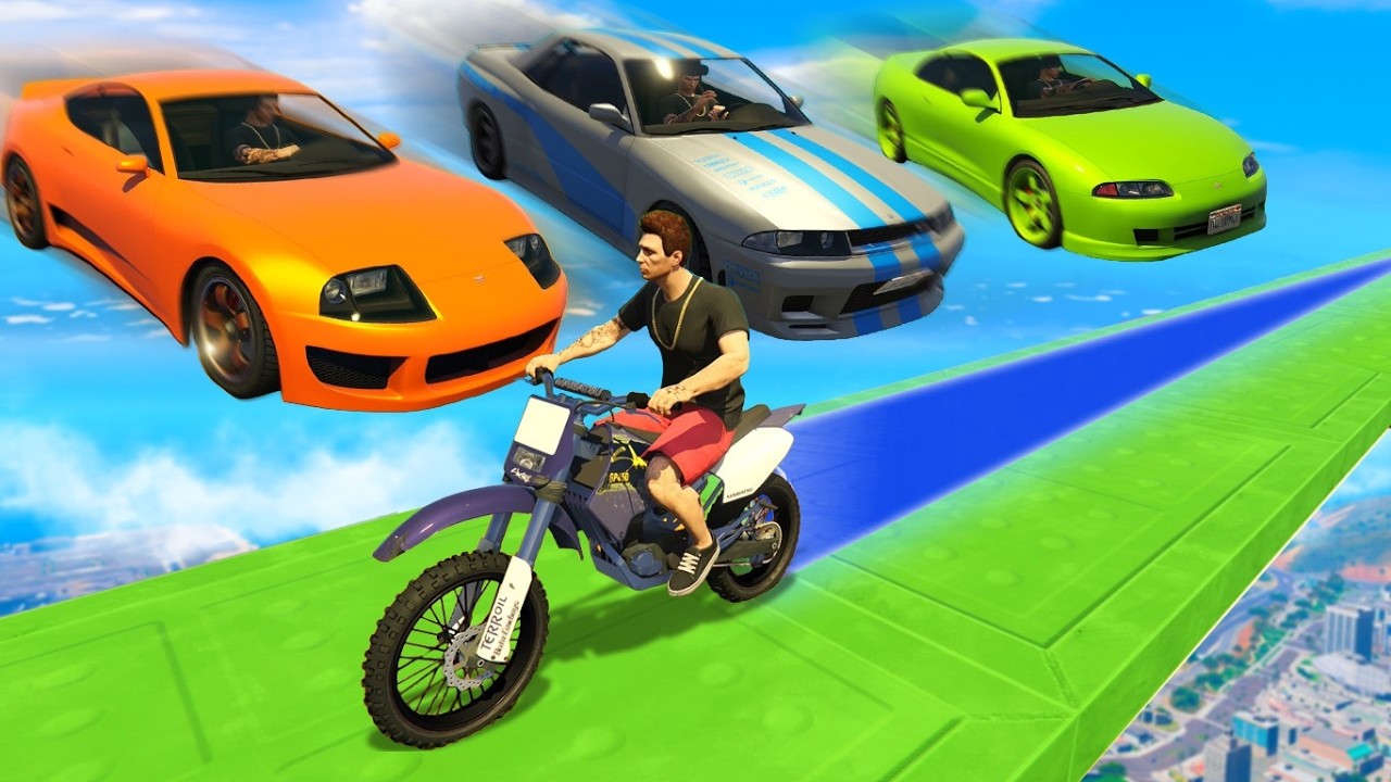 GTA V Online: MOTO vs CARRO BRIAN - todos os CARROS!