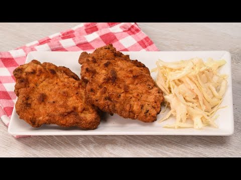 video Pork cutlet with cabbage salad for a simple and delicious dinner , Worldwide Recipes Pork cutlet with cabbage salad for a simple and delicious dinner