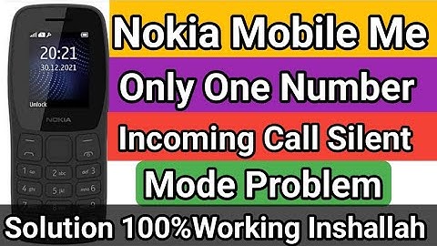 How To Remove Silent Mode In Nokia Keypad Phone || Nokia Keypad Mobile Ka Silent Problem Solution