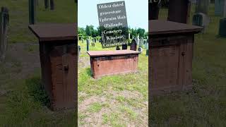 Ephraim Huit Gravestone - Oldest Gravestone in the United States #history #cemetery #Windsor
