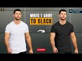 Easily Make a White T-Shirt to Black