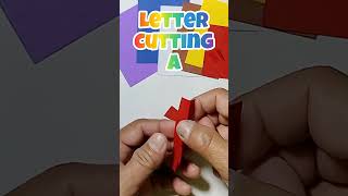 letter cutting A #lettercutting