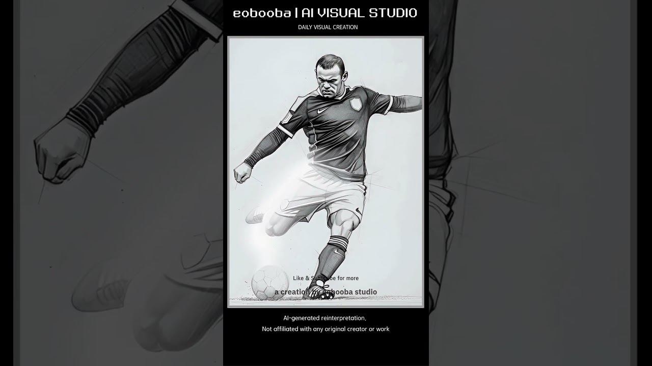 Wayne Rooney | AI Reimagined Sports Universe | eobooba studio 