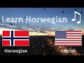 Learn before Sleeping - Norwegian (native speaker)  - with music